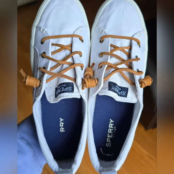 Sz 9 Women's SPERRY TOP-SIDER CREST VIBE White Casual Shoes - Picture 6 of 8